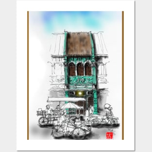 Penang Heritage Shop House In Malaysia Posters and Art